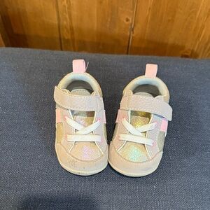 See Kai Run Toddler Pink Glitter Hook-and-Loop Sneakers